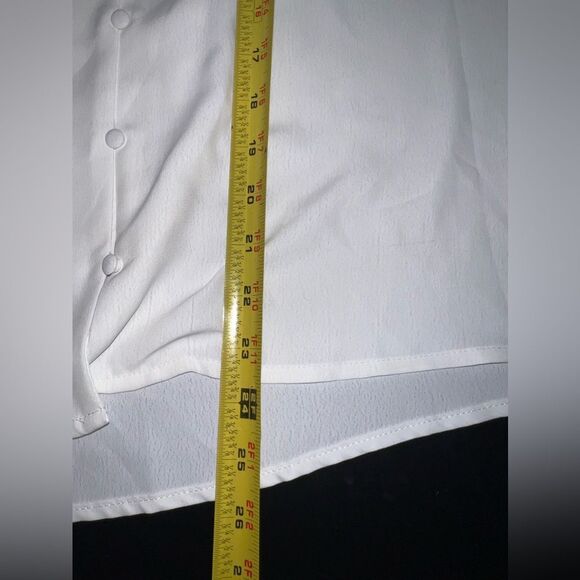 Soft Surroundings Lorenza Blouse with Sheer Eyelet Sleeves Size XL EUC - Picture 9 of 9